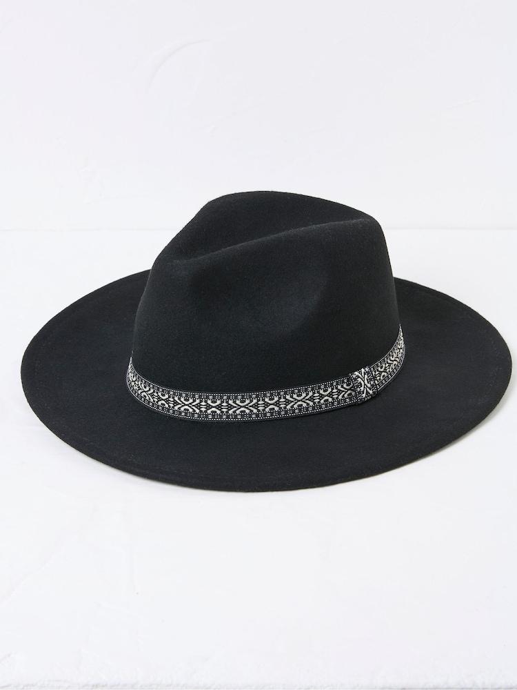 Fat Face Fedora Black Hat