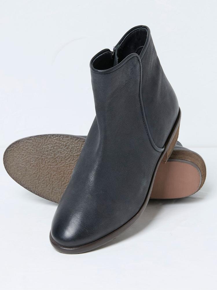 Fat Face Felicity Black Ankle Boots