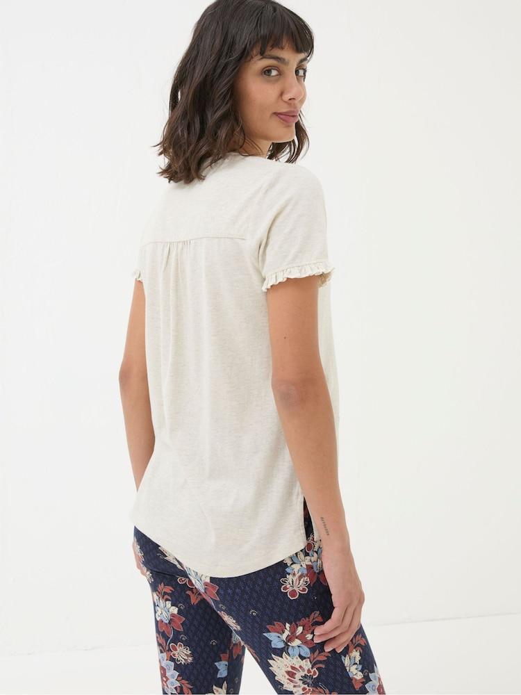 Fat Face Felicity Natural Felicity Pyjama Top