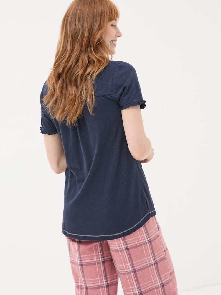 Fat Face Felicity Navy Felicity Pyjama Top