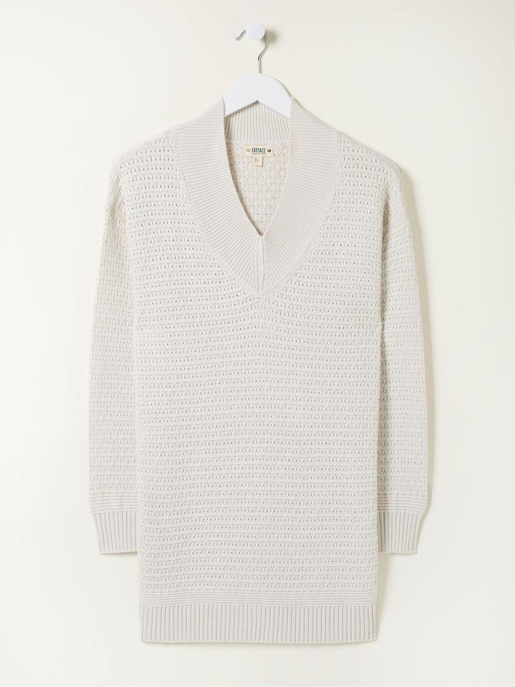 fat face Fernlea Cream Tunic Jumper