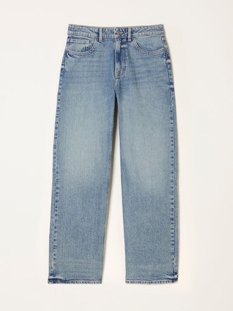 fat face Filby Bleach Wash Relaxed Straight Jeans