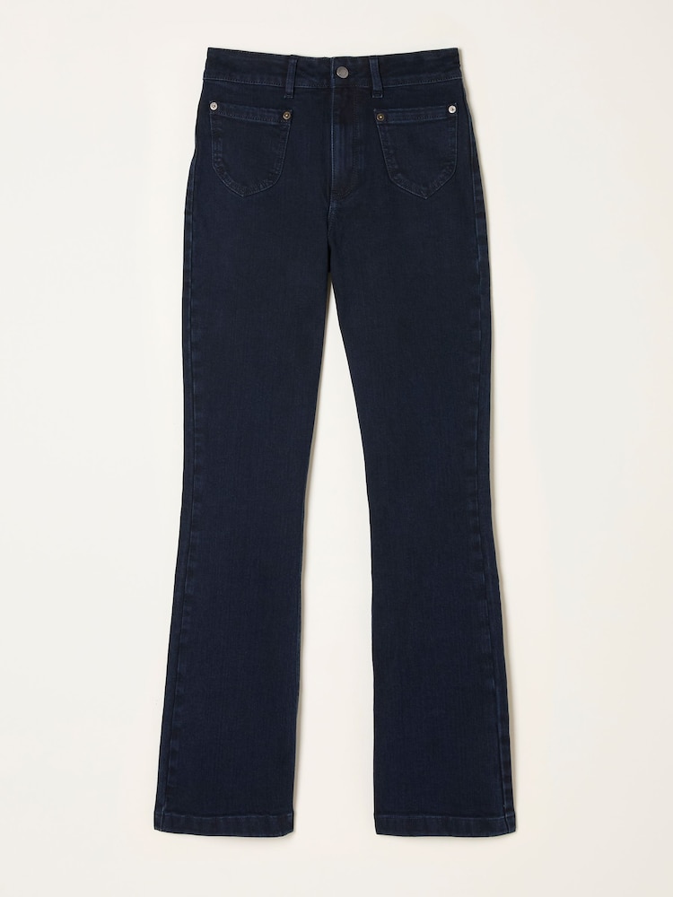fat face Fly Denim Dark Blue Flare Jeans