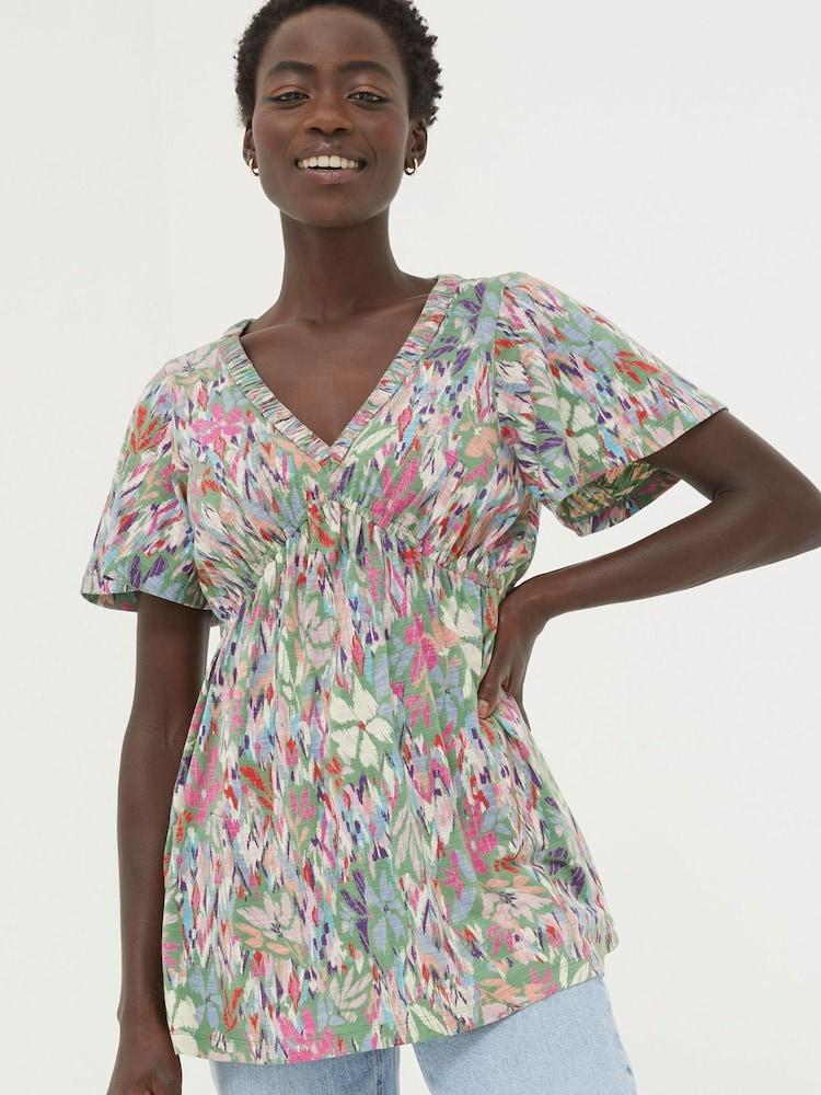 Fat Face Frankie Multi Expressive Floral Top