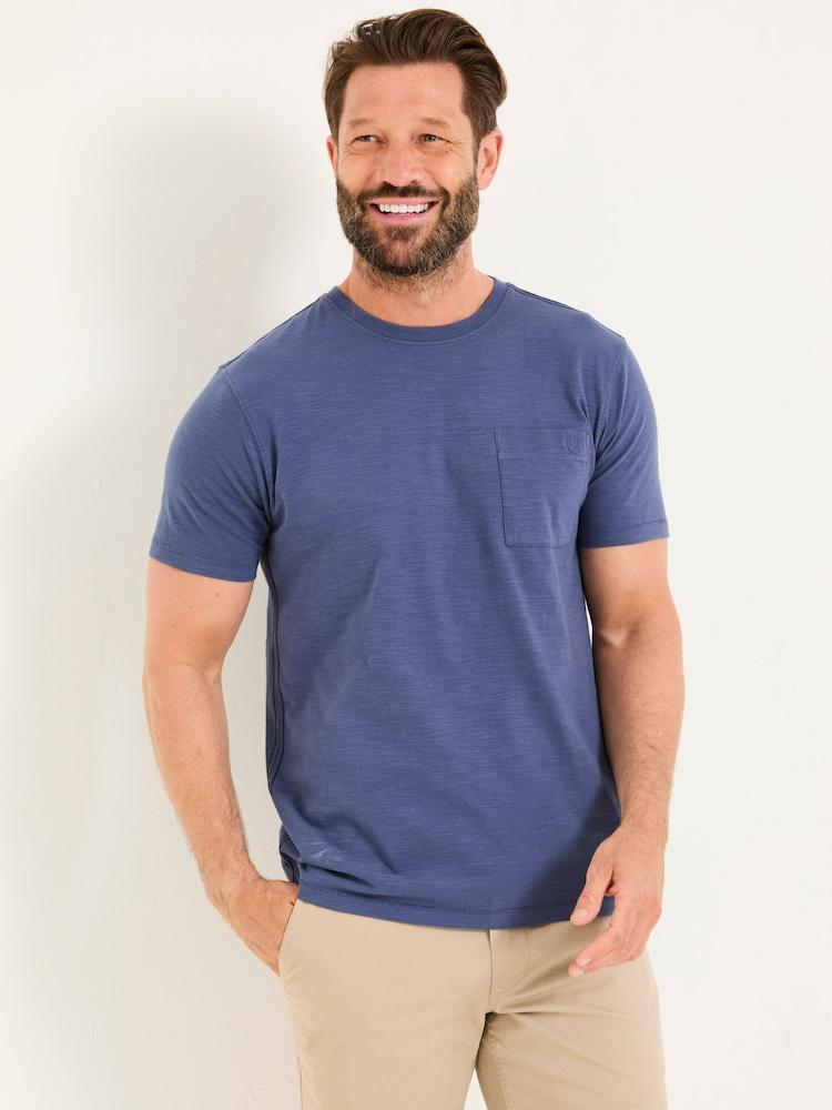 Fat Face French Navy Bike Long Way Graphic Tshirt