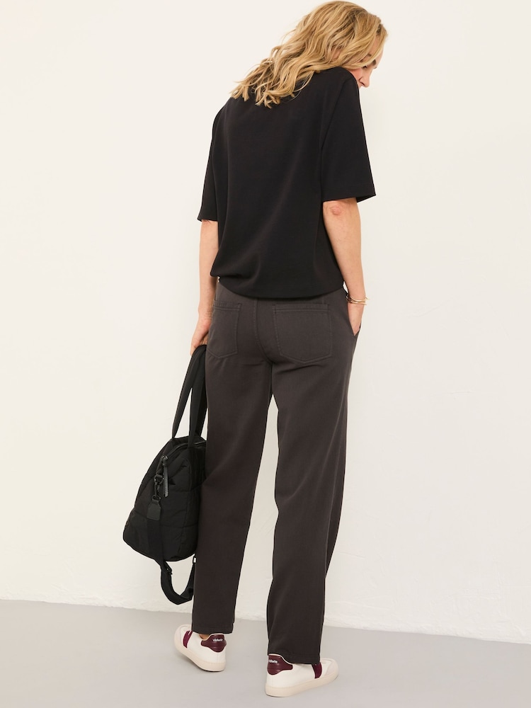 Fat Face Fynley Charcoal Grey Tapered Trouser