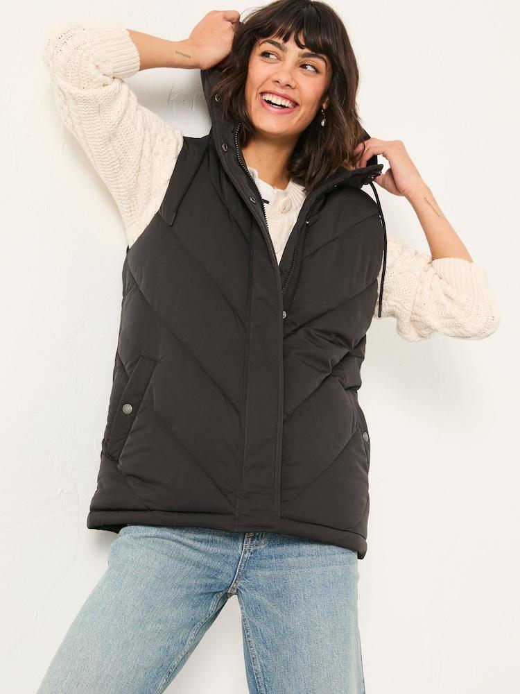 Fat Face Gem Black Gilet