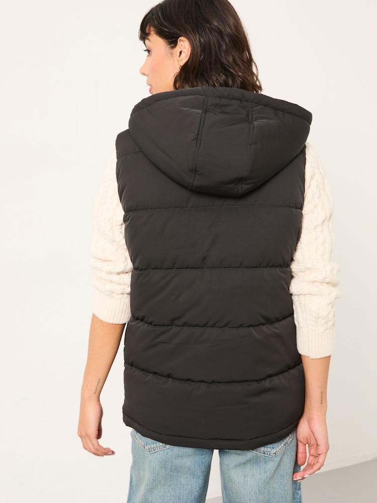 Fat Face Gem Black Gilet