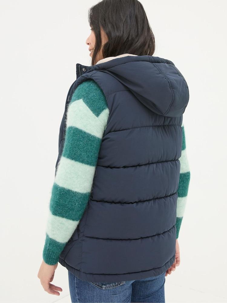 Fat Face Gem Navy Puffer Gilet