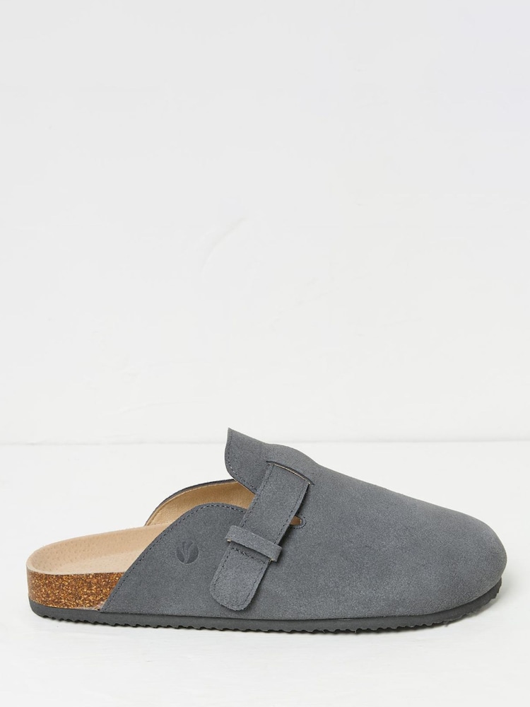Fat Face George Charcoal Grey House Shoe