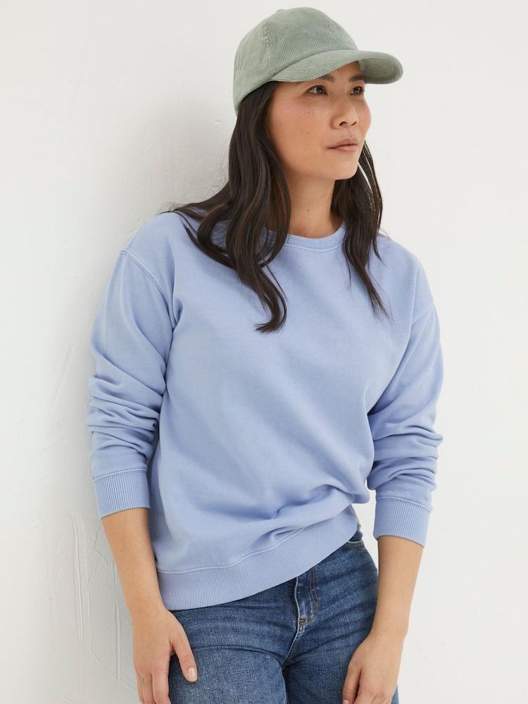 Fat Face Georgia Blue Crew Sweatshirt