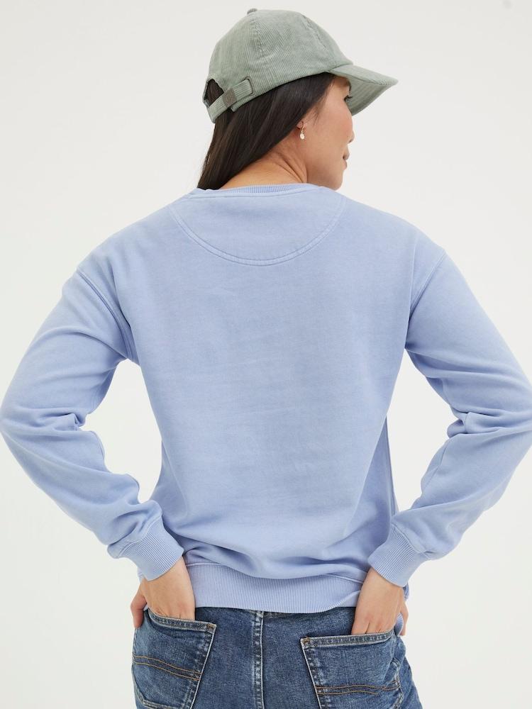 Fat Face Georgia Blue Crew Sweatshirt