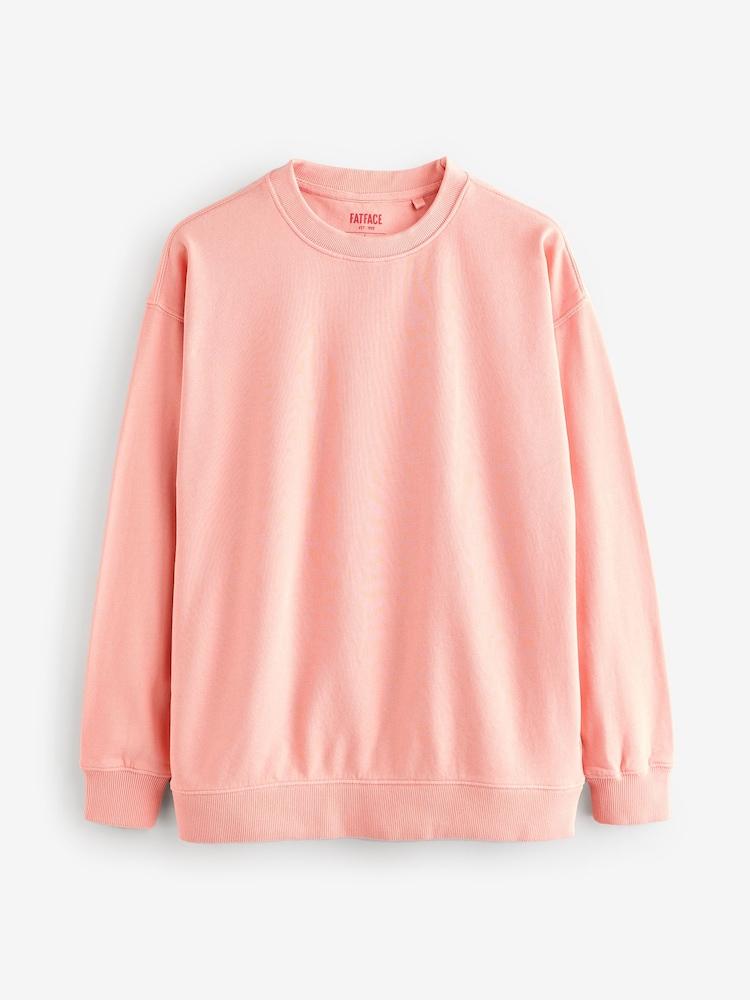 fat face Georgia Coral Pink Crew Sweatshirt