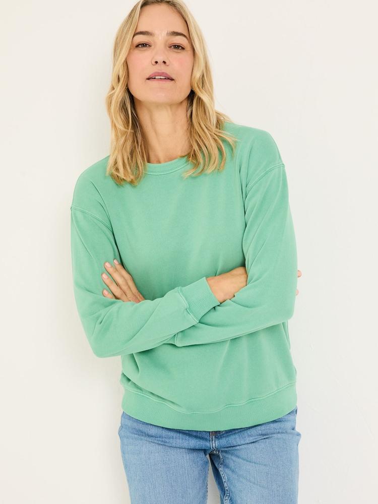 Fat Face Georgia Jade Green Crew Sweatshirt