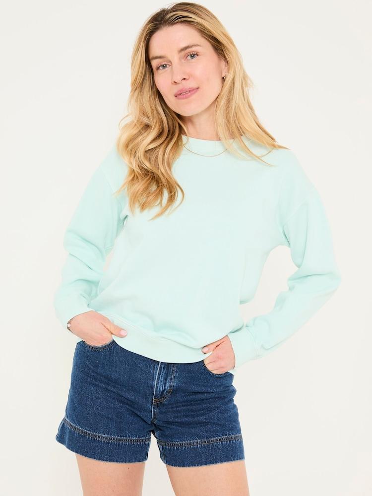 Fat Face Georgia Mint Green Crew Sweatshirt