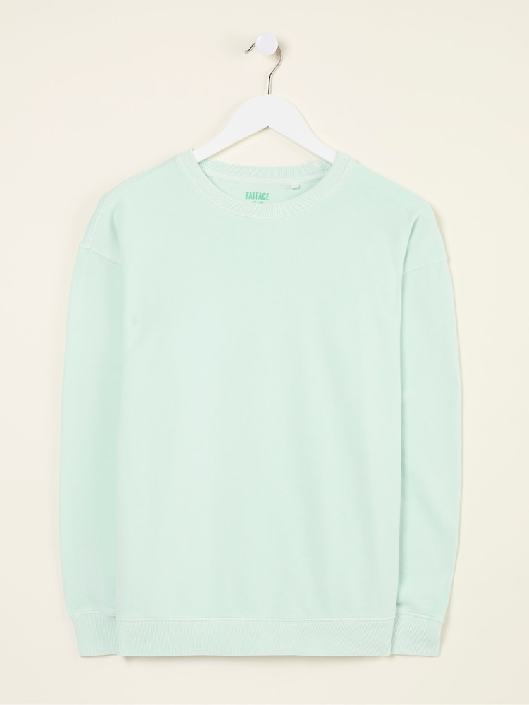 fat face Georgia Mint Green Crew Sweatshirt