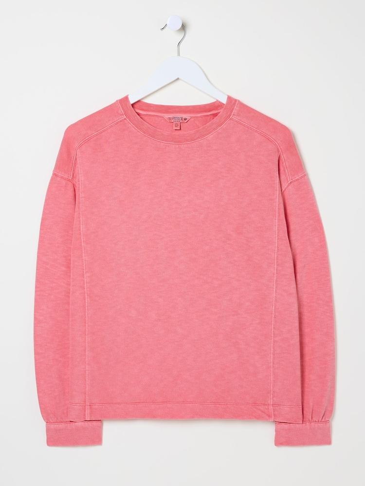 fat face Gia Blush Pink Crew Sweat Top