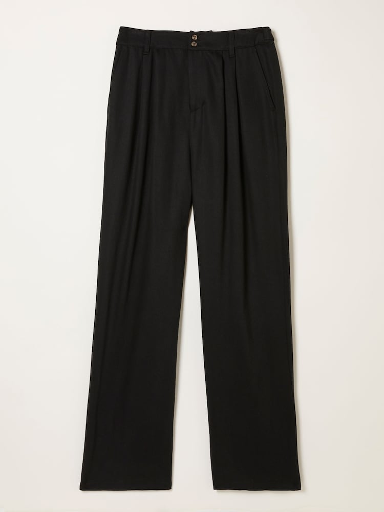 fat face Ginger Black Wide Leg Trousers