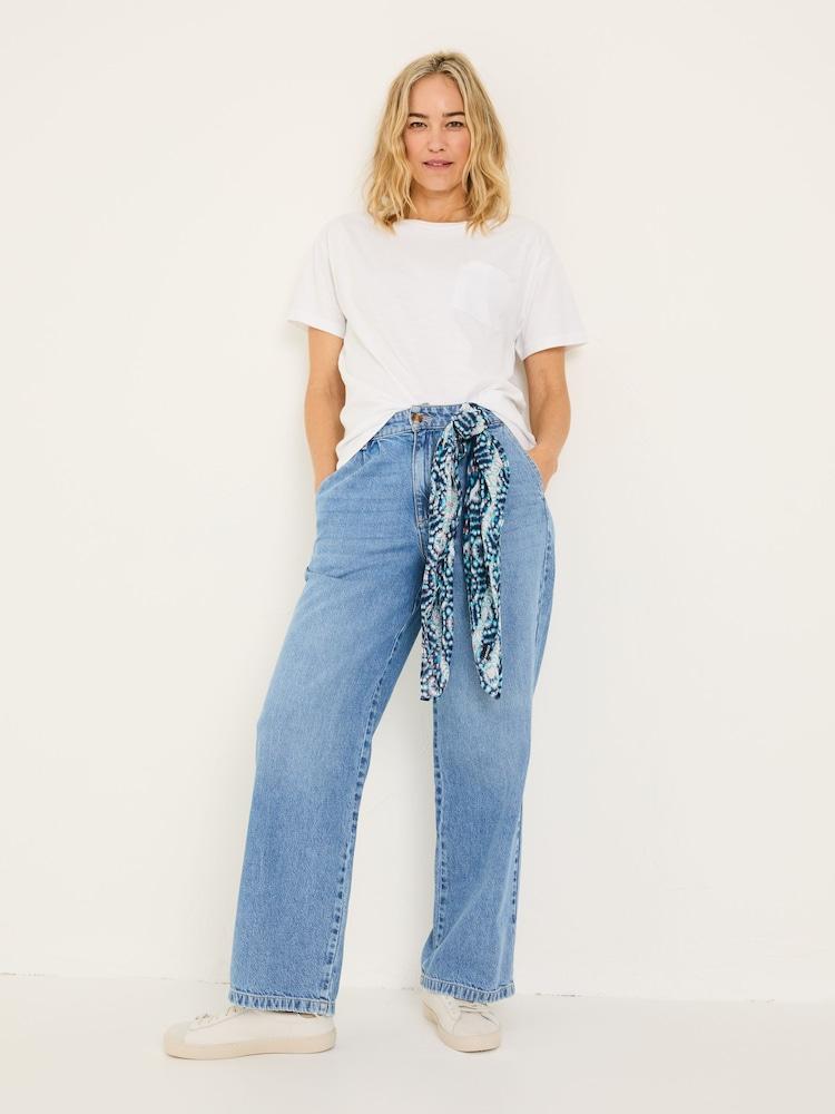Fat Face Ginger Denim Vintage Wide Leg Jeans
