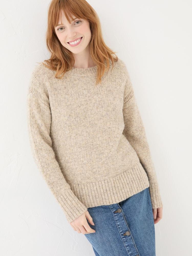 Fat Face Gold Etta Sparkle Jumper