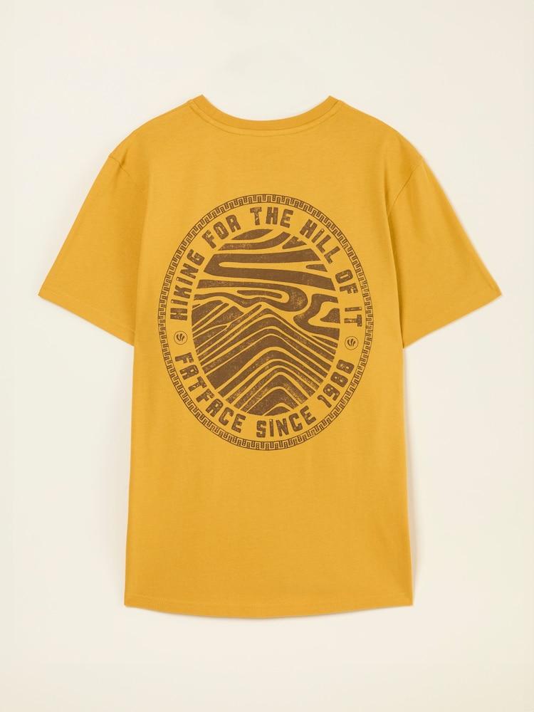 fat face Gold Hiking Hills Tshirt