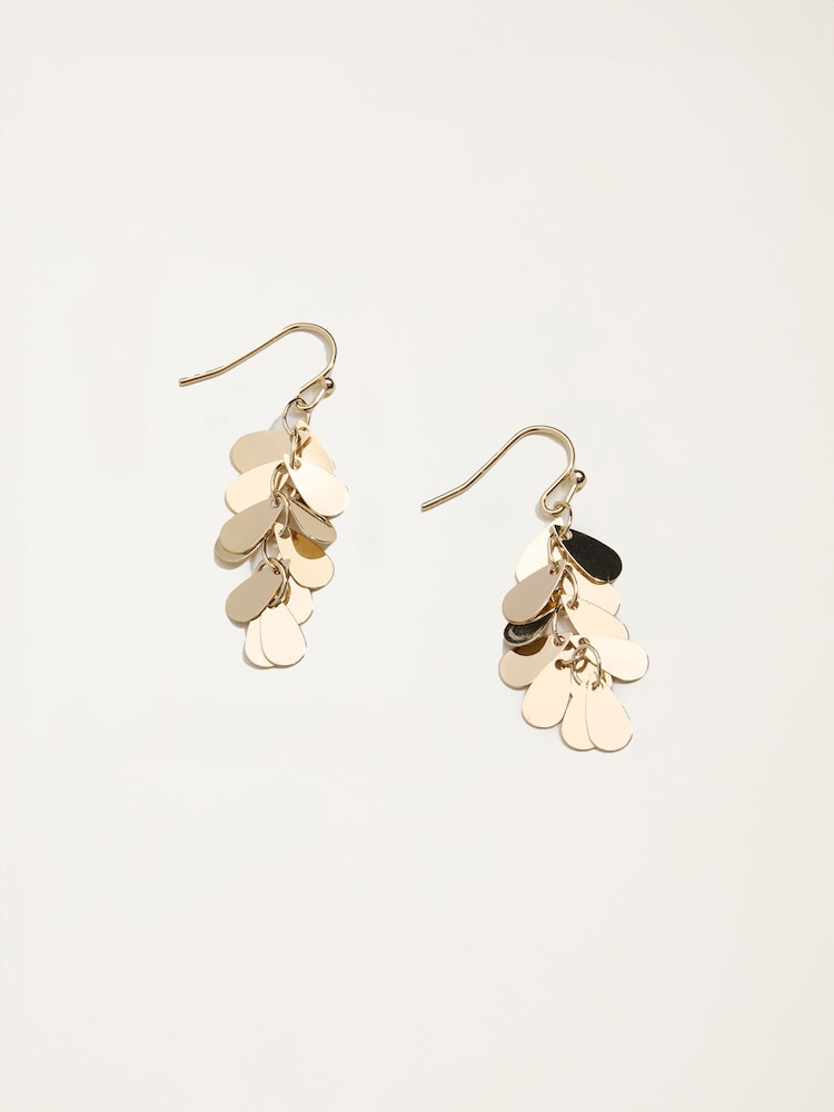 Fat Face Gold Tone Multi Drop Earrings