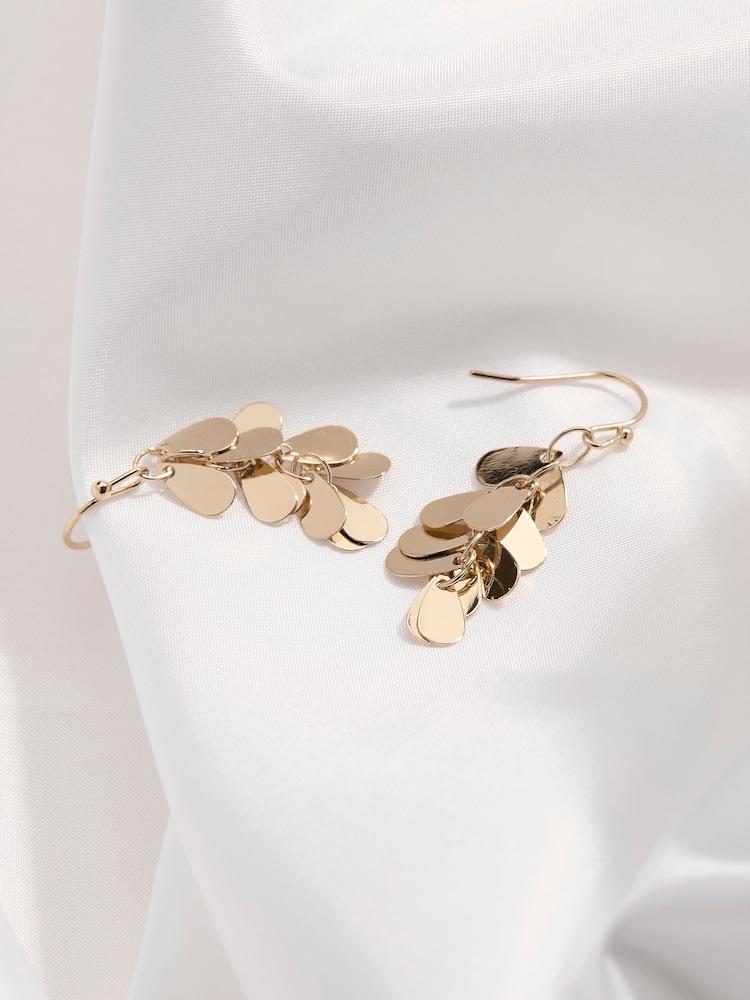 fat face Gold Tone Multi Drop Earrings