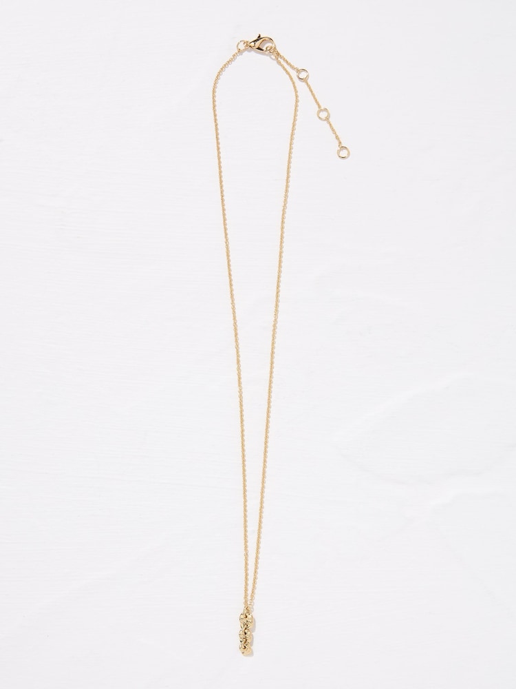 Fat Face Gold Tone Triple Circle Pendant Necklace