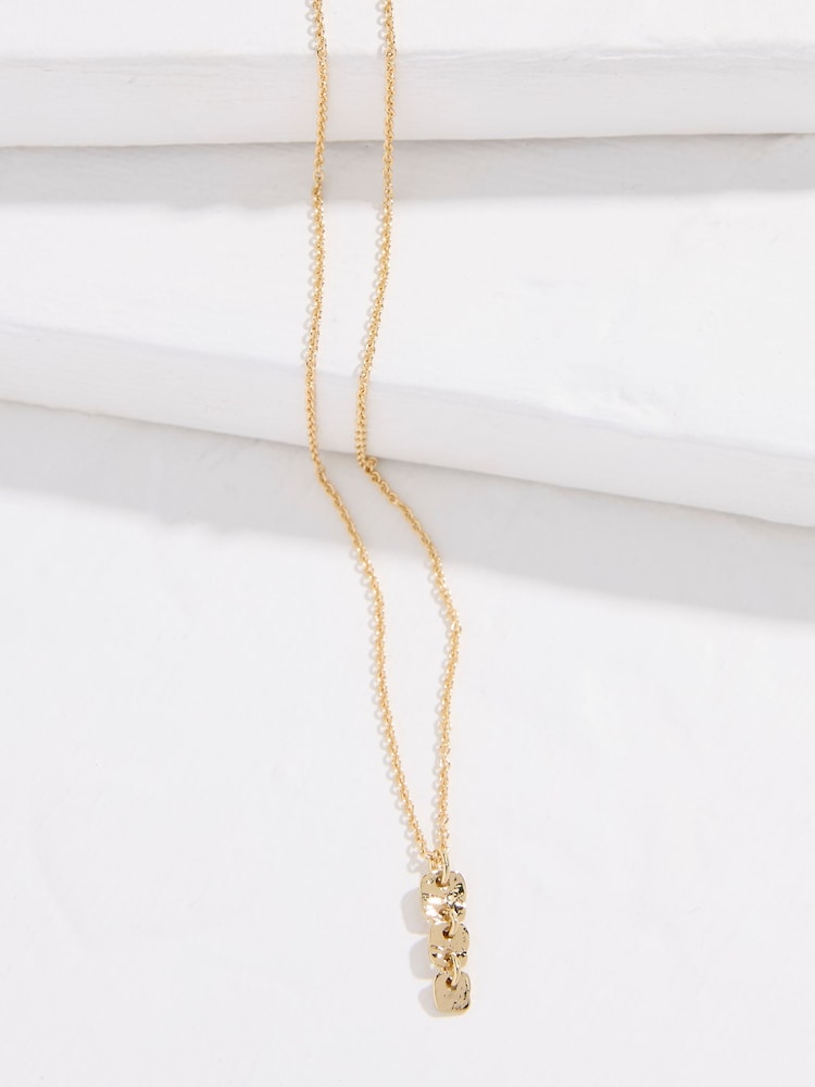 Fat Face Gold Tone Triple Circle Pendant Necklace