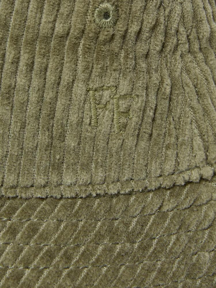 fat face Green 100% Cotton Cord Bucket Hat