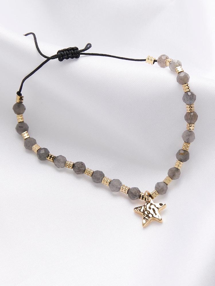 Fat Face Green Beaded Bracelet