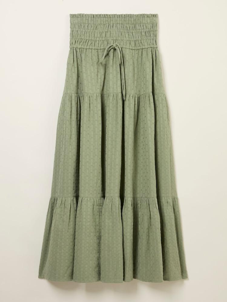fat face Green Beeble Billi Midi Skirt