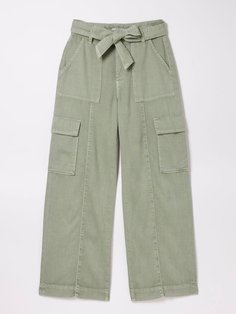 fat face Green Belted Cargo Trousers