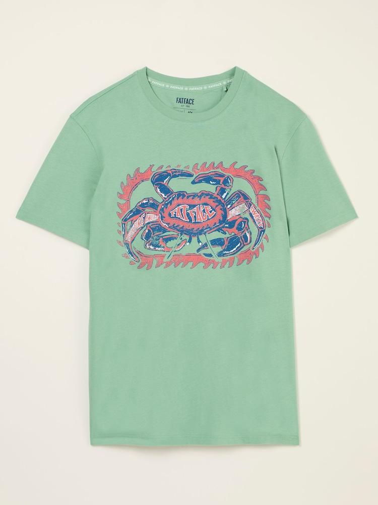 fat face Green Crab Graphic Tshirt