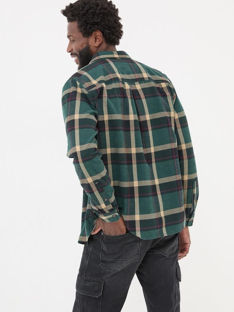 Fat Face Green Dark Skies Check 100% Cotton Shirt