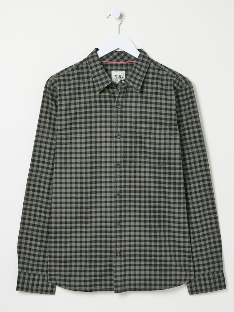 fat face Green Everly Gingham Shirt