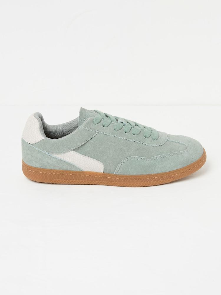 Fat Face Green Fia Retro Trainer