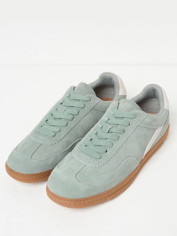Fat Face Green Fia Retro Trainer