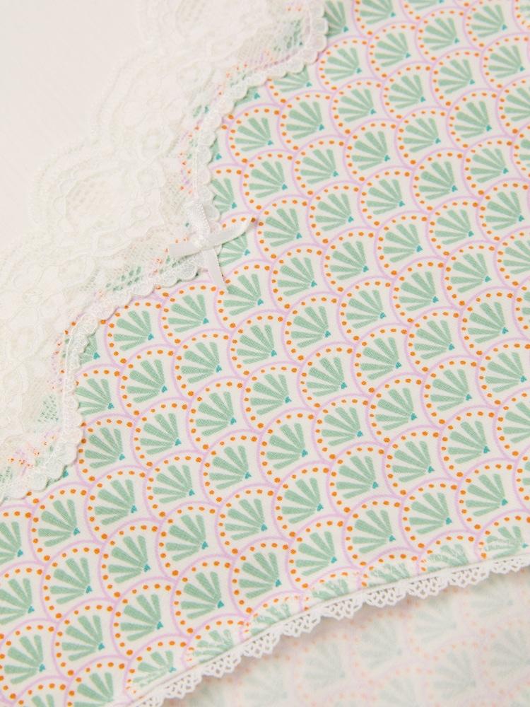 fat face Green Geometric Print Mini Knickers