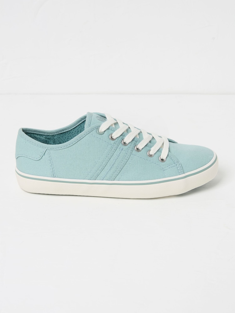 Fat Face Green Haze Lola Canvas Trainers