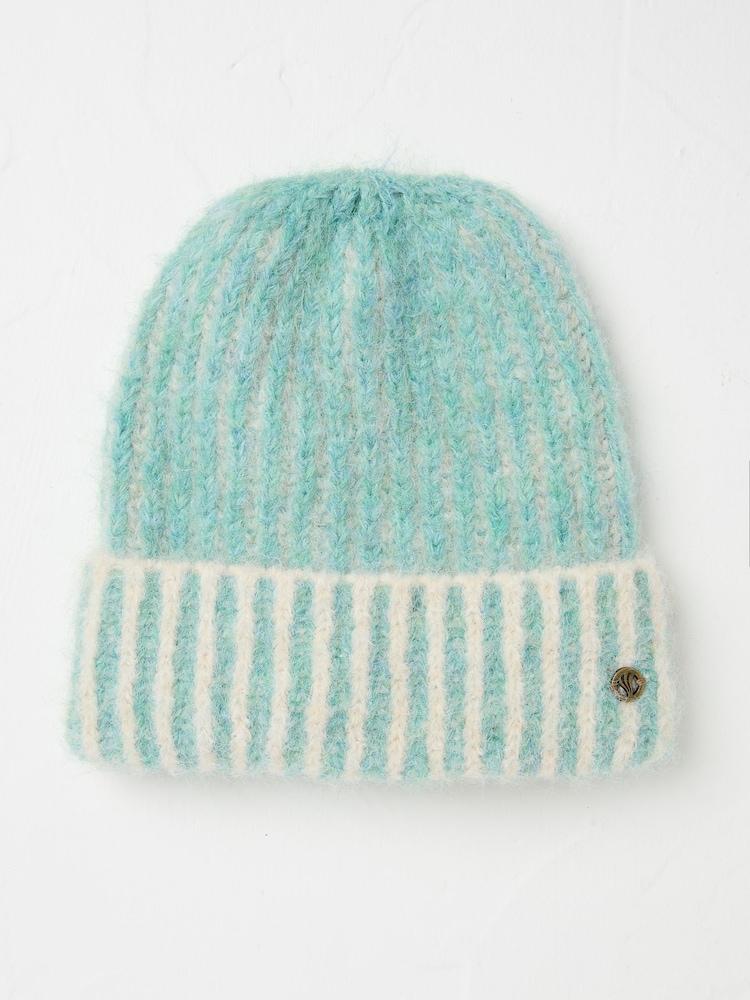 Fat Face Green Haze Plaited Beanie