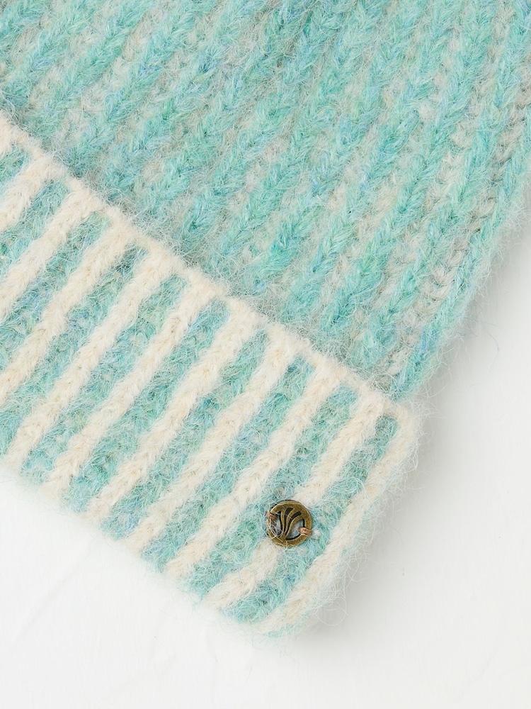 Fat Face Green Haze Plaited Beanie