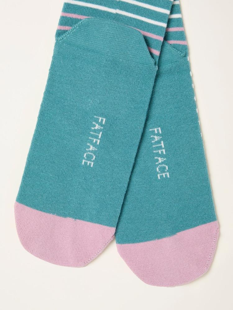 fat face Green Highland Cow Socks