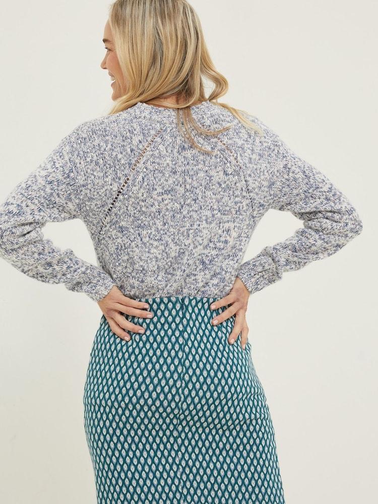 Fat Face Green Jennie Ikat Skirt