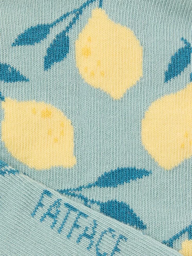 fat face Green Lemon Trainer Socks