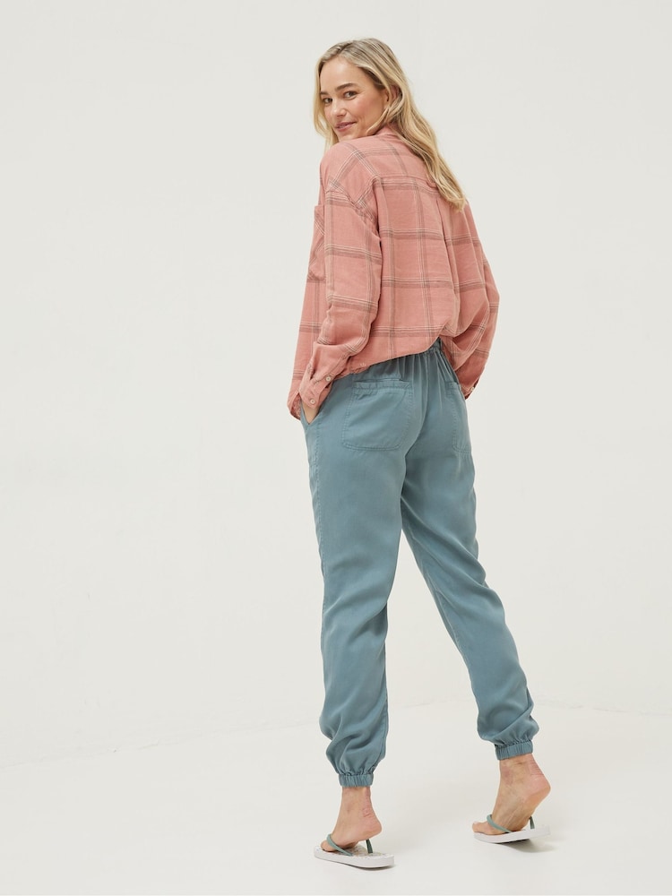 Fat Face Green Lyme Plain Joggers