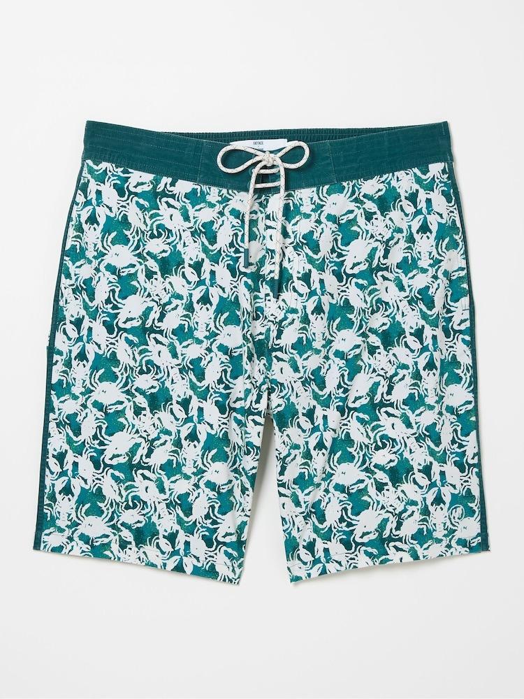 fat face Green Mcs Camber Crab Swim Shorts