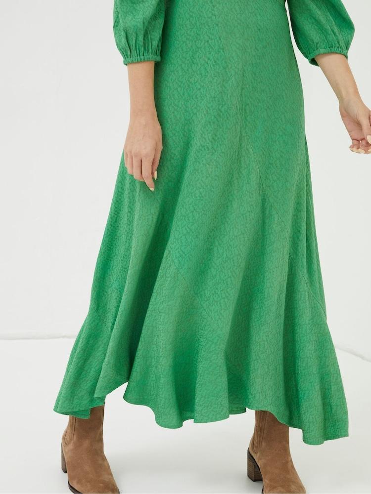 fat face Green Nate Midi Dress