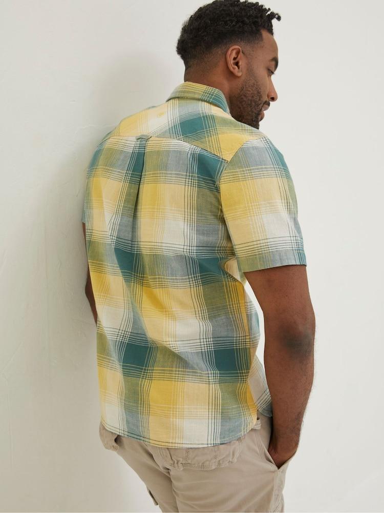 Fat Face Green Ombre Check Shirt