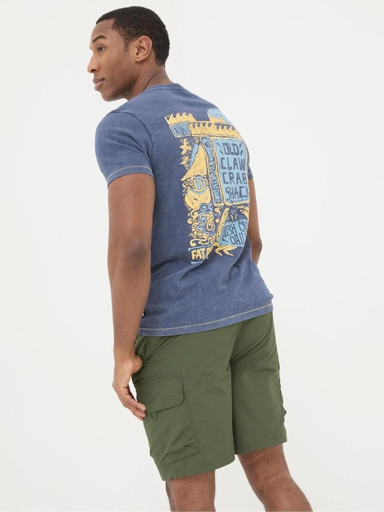 Fat Face Green Snowdon Hybrid Cargo Shorts